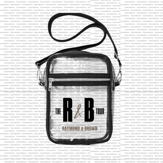 The R&B Tour Clear Stadium Crossbody Bag, Concert Purse, Breezy Bowl XX, Trendy Handbag