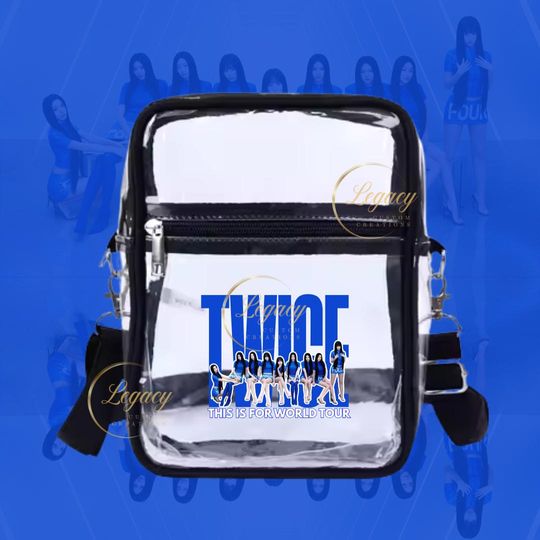 TWICE Stadium Approved Clear Crossbody Bag for World Tour