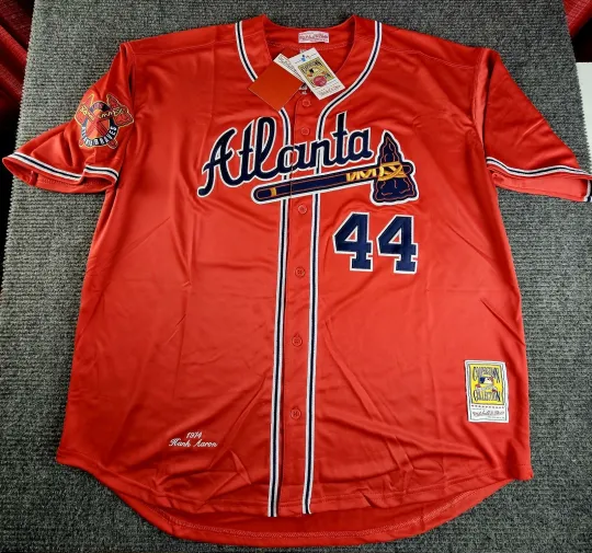 Hank Aaron Atlanta Braves Men's Baseball Jersey