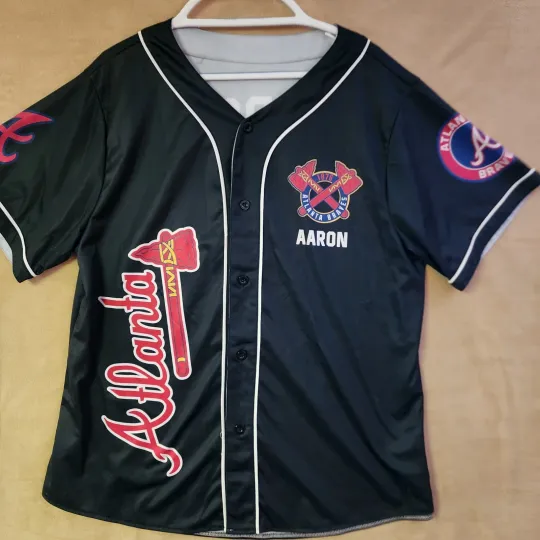 Discover Atlanta Braves Hank Aaron 44 Baseball Jersey