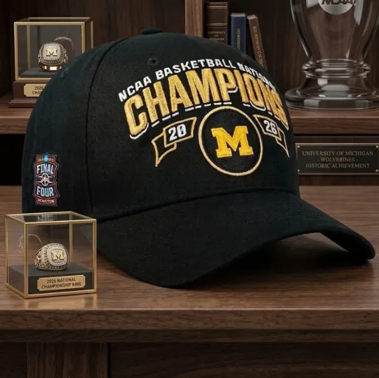 Michigan Wolverines 2026 NCAA Men’s Basketball National Champions Hat Cap