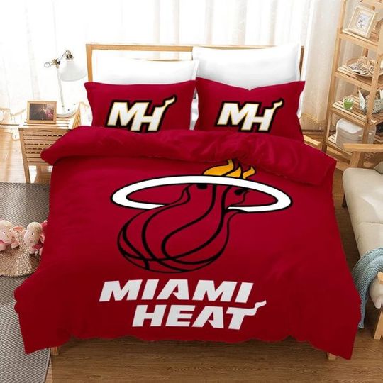 Miami Heat Red Bedding Set