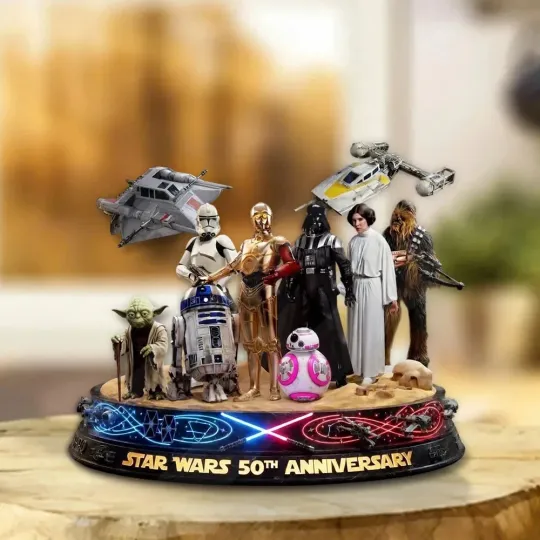 Star Wars 50th Anniversary Shape Acrylic Plaque