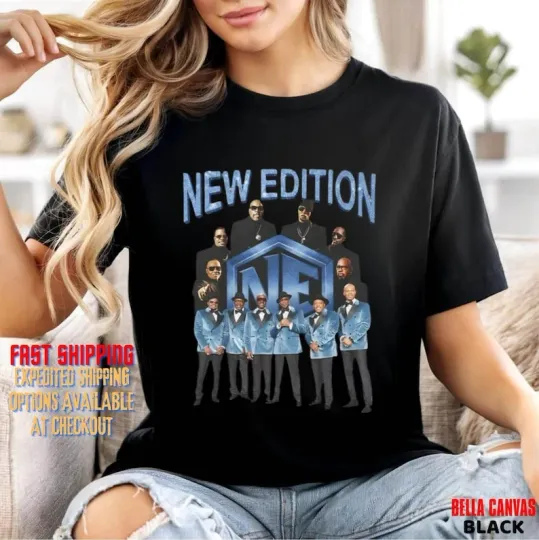 New Edition Inspired Way Tour 2026 Vintage R&B Concert Graphic T-Shirt