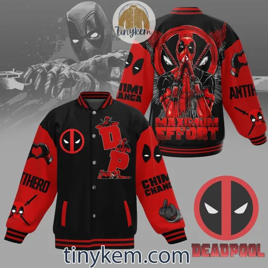 Discover Deadpool HFN Baseball Jacket