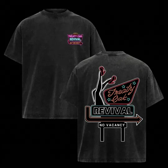 Discover HOT!!! NEW Tour Treaty OAK Revival Shirt Washed Graphic Tee Concert 2026 Gift