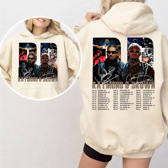 Usher Chris Brown R&B Raymond Brown Tour 2026 Crewneck Sweatshirt
