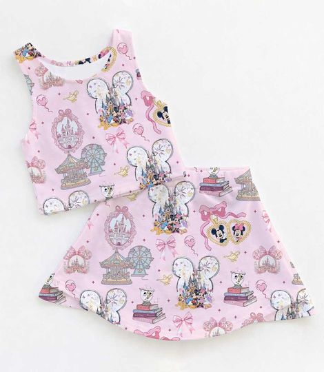Discover Sweet Disney Mickey and Friends Coquette Activewear Set, Disney Magical Park Snacks Outfit