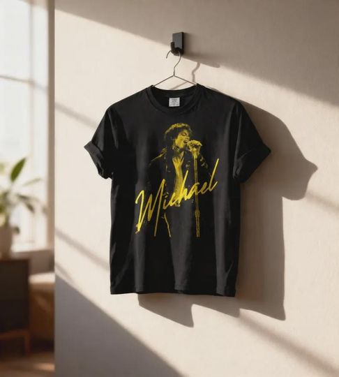 Discover Michael Jackson Vintage Graphic T-Shirt, King of Pop Unisex Tee, Retro Music Legend Tee