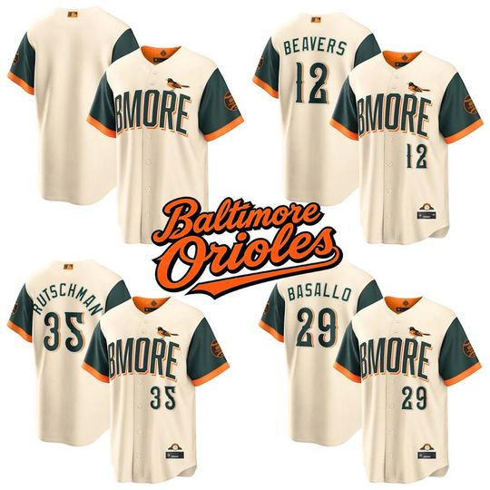 Personalized Baltimore Orioles Cream Baseball Jersey, Custom Name Number,A Thoughtful Gift