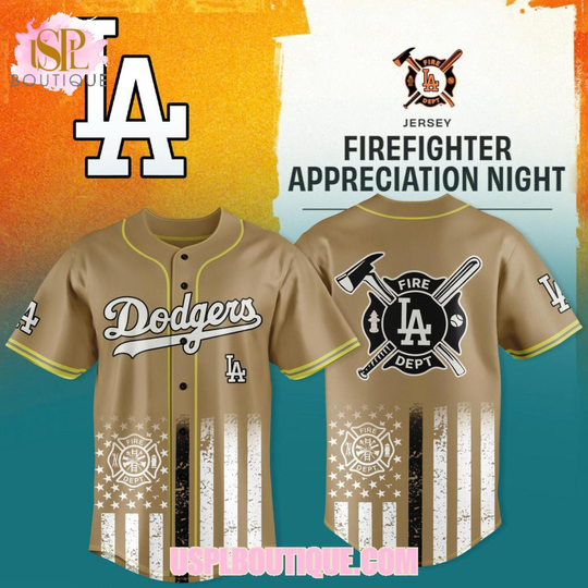 Los Angeles Dodgers Firefighter Appreciation Night 2026 Brown Jersey