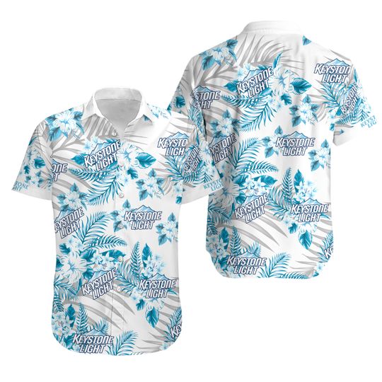 Keystone Light Hawaiian Shirt For Men Women
