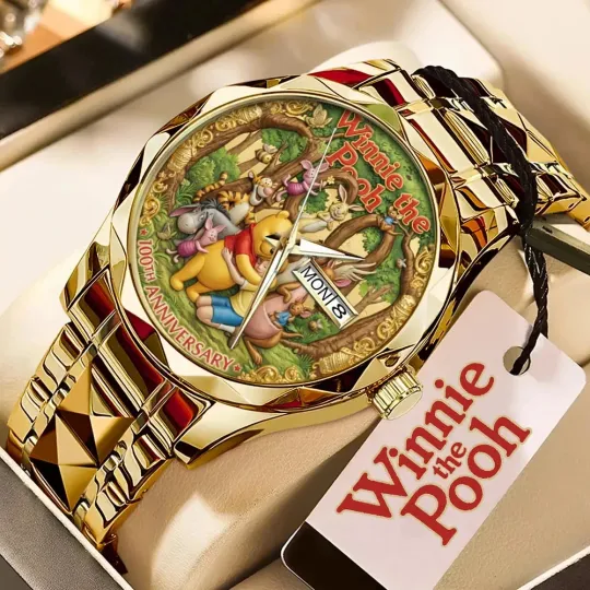 Discover Winnie-the-Pooh 100th Anniversary Alloy Luxury Quartz Watch for Men