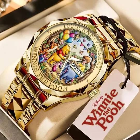 Winnie-the-Pooh 100th Anniversary Alloy Quartz Watch for Men