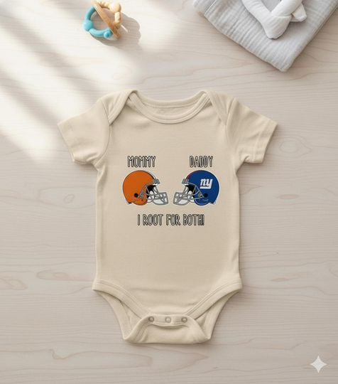 Custom Two Any Football Team Baby Bodysuit, House Divided Football Toddler and Youth Sweatshirt, House Divided Shirt, Split Team Kids Shirt