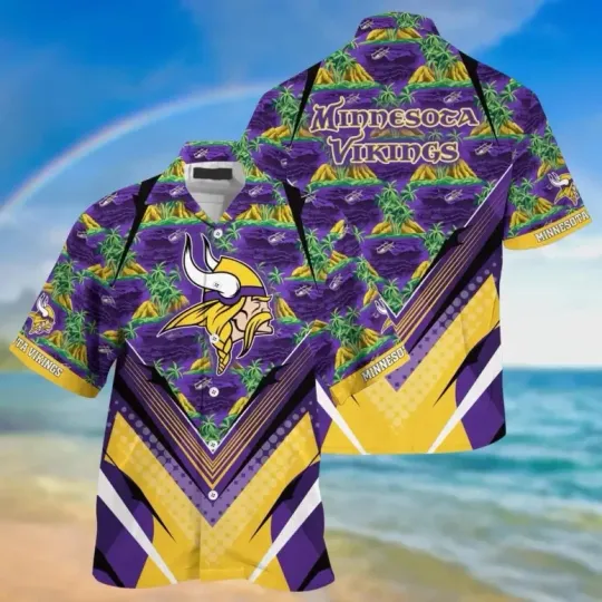 Minnesota Vikings Island Breeze Hawaiian Shirt, Gift For football Fans