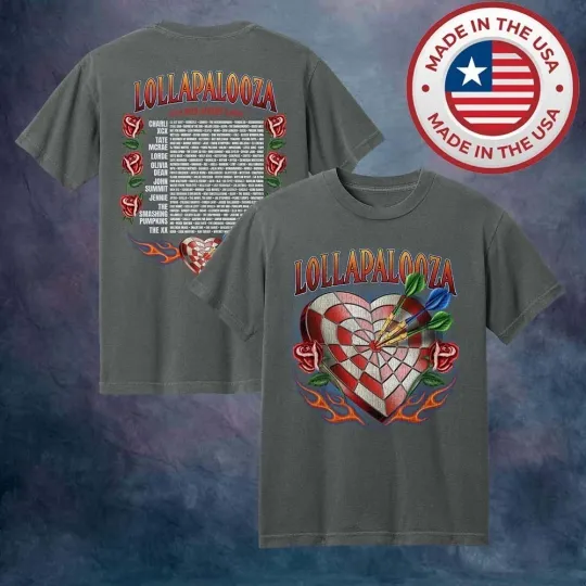 Lollapalooza 2026 Lineup Tour Inspired Unisex T-Shirt