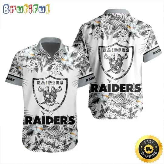 Las Vegas Raiders Special Floral Tropical Team Spirit football Hawaiian Shirt