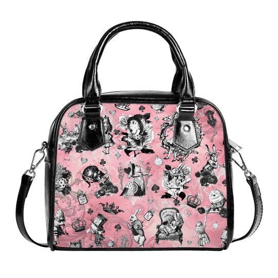 Gothic Alice In Wonderland Shoulder Bag, Gift For Women