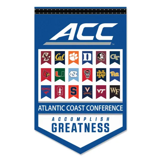 ACC Conference All Teams Pennant Banner