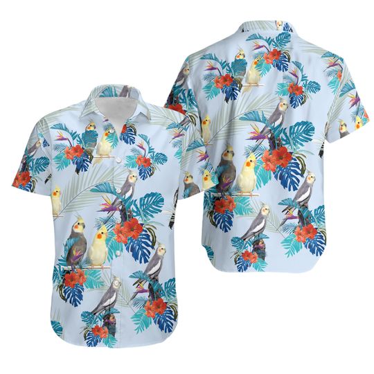 Cockatiel Hawaiian Shirt, Casual Shirt For Men
