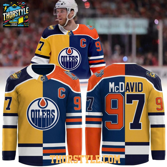 Erie Otters Connor McDavid Edmonton Oilers 2026 Split Personalized Hockey Jersey