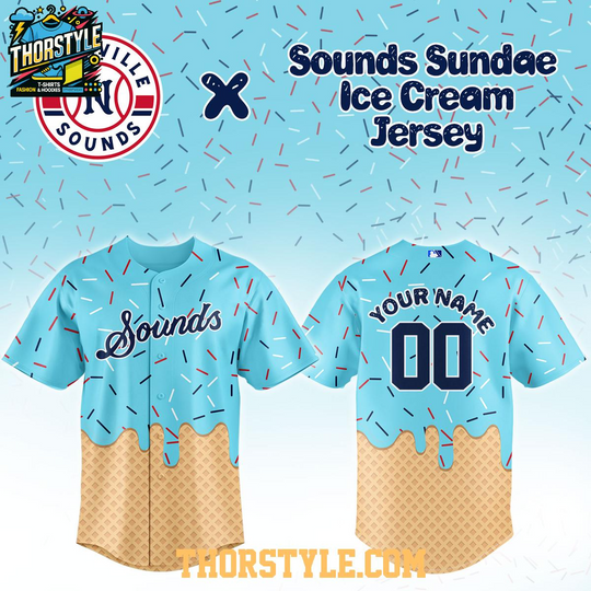 Nashville Sounds Sundae Ice Cream Night 2026 Personalized Baseball Jersey