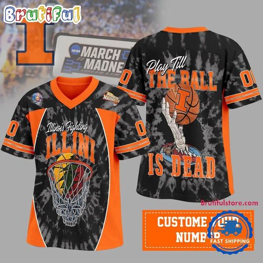 Illinois Fighting Illini 2026 March Madness Basketball Jersey Shirt