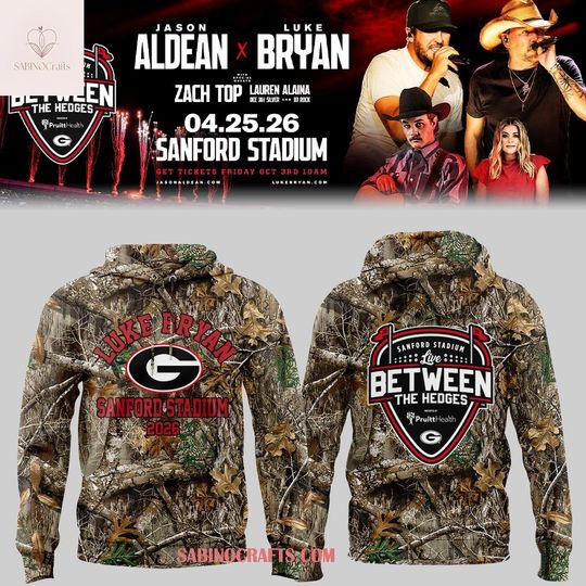 GA bulldogs Luke Bryan 2026 Concert In Sanford Stadium Hoodie