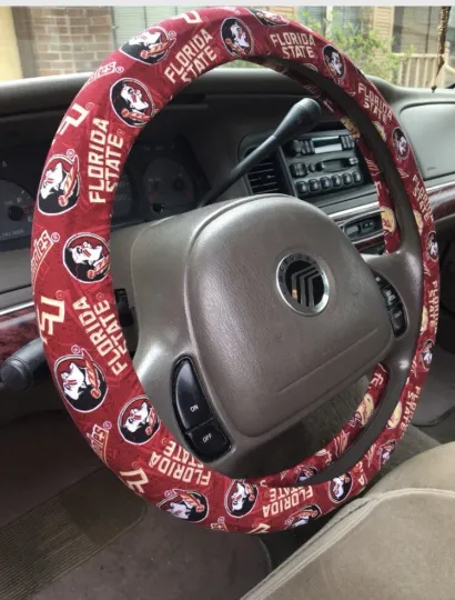 FSU Seminoles Steering Wheel Cover College Football Auto Gift