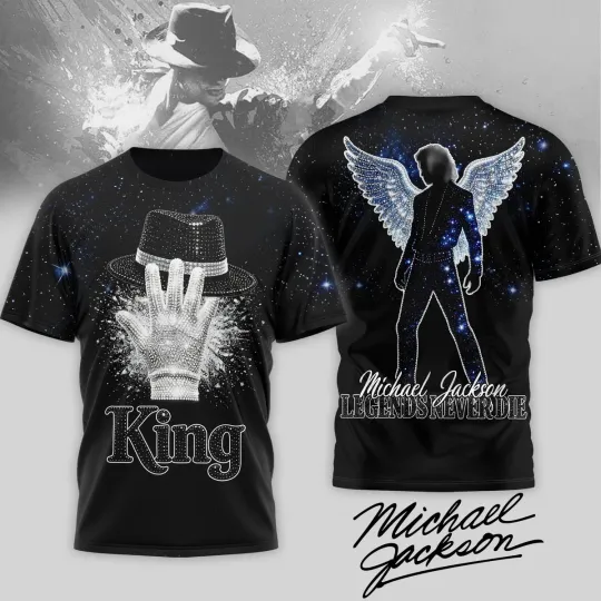 Michael Jackson Legends Never Die 3D All Over Print T-Shirt