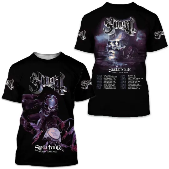 Ghost Band Tour 2026 3D T-Shirt