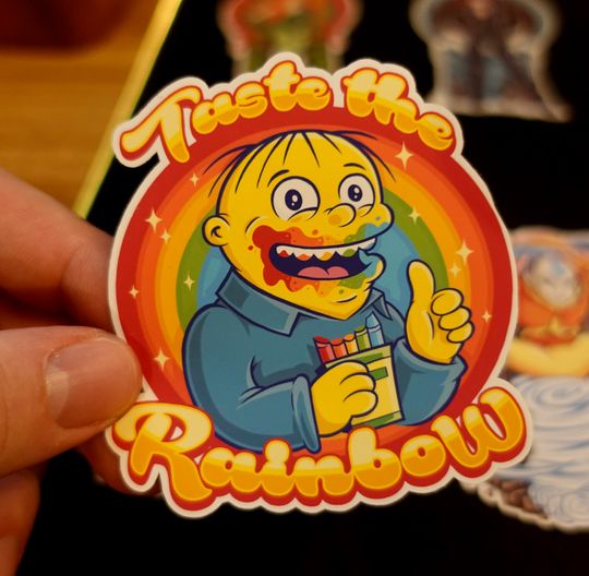 Discover The Simpsons, Simpsons Sticker, Ralph Wiggum, Vinyl Sticker, Individual Die Cut