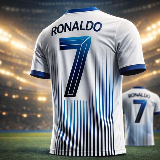 Discover 2026 Special Edition Ronaldo No.7 Football Jersey Oversized Soccer T-Shirt for Kids & Adults