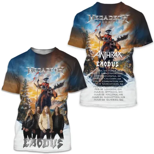 Megadeth 2026 3D T-Shirt
