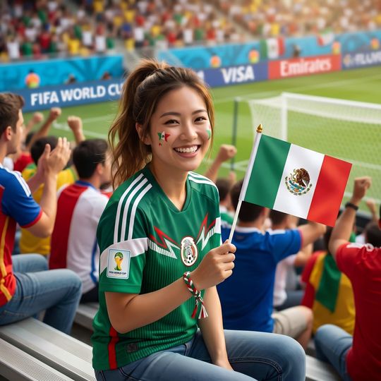 Mexico 2026 World Cup Handheld Flag, Mexican Stick Flag, Host Nation Watch Party Favor, Cinco de Mayo Decor, El Tri Soccer Fan Gear