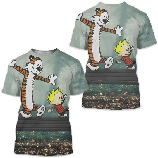 Calvin And Hobbes 3D Tshirts, Calvin And Hobbes Summer 3D T-Shirt