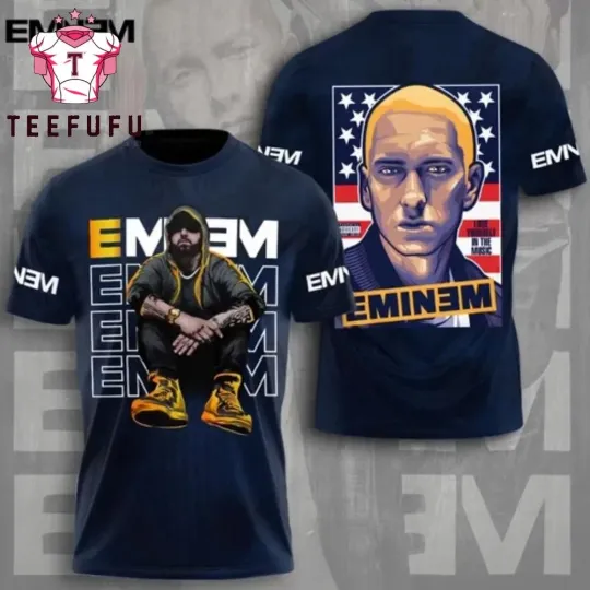 Eminem Bes Music Lovers Tour 2025 3D Shirt