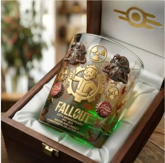 [No box]  Falllout 25th Anniversary Wasteland Legacy Glass