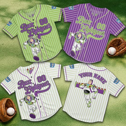 Personalized Buzz Lightyear Jersey, Custom Name Birthday Shirt, Space Ranger Kids Outfit, Toy Story Inspired Gift