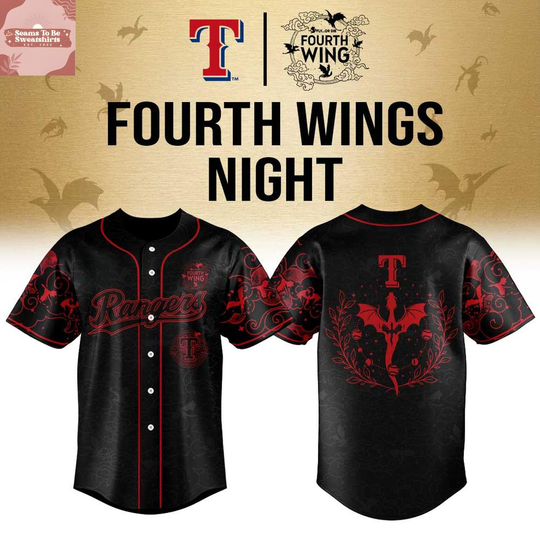 Texas Rangers x Fourth Wings Night 2026 New Baseball Jersey