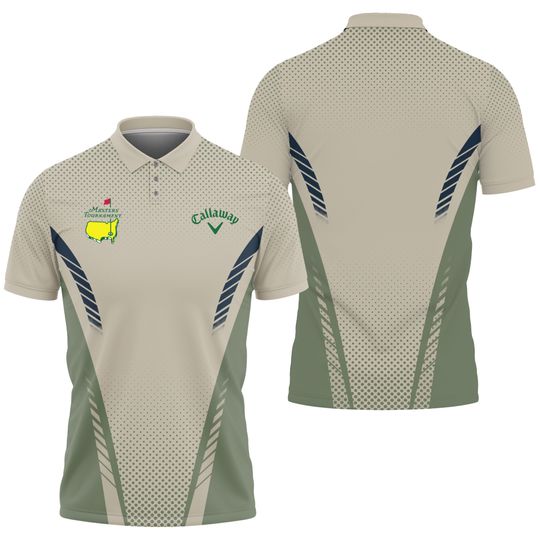 Golf Fans Tan Green C/Callaway Masters Tournament Polo Shirt Printed Tee 2026