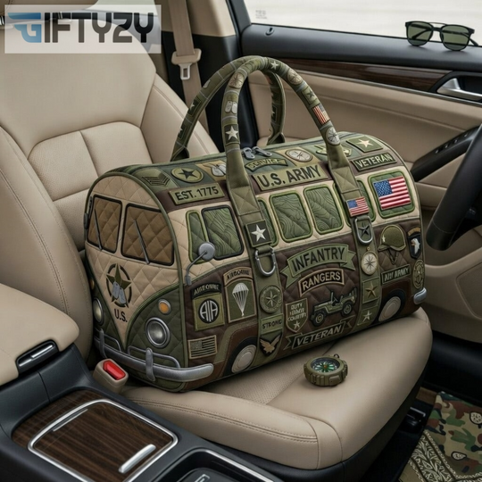 Us Army Quilted Duffle Travel Bag