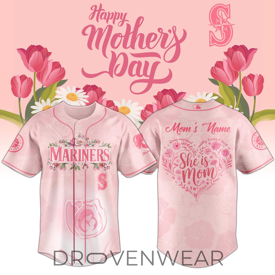 Seattle Mariners Happy Mother’s Day 2026 Jersey Personalization Limited Edition