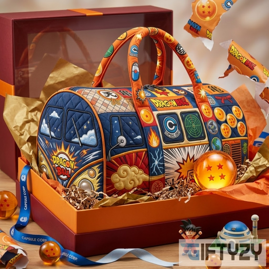 Dragon Ball Manga Anime Quilted Duffle Travel Bag
