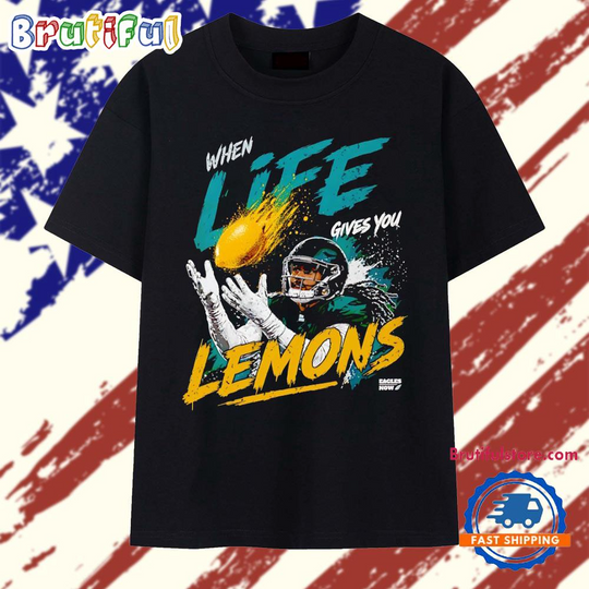 Makai Lemon Philadelphia Eagles football When Life Gives You Lemon graphic T Shirt