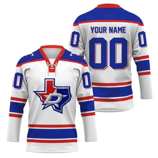 Texas Rangers x Dallas Stars Night All for Texas 2026 Personalized Hockey Jersey