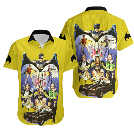 Never Too Old For Batman 1966 Characters Summer Hawaiian Shirt, Gift for Fan