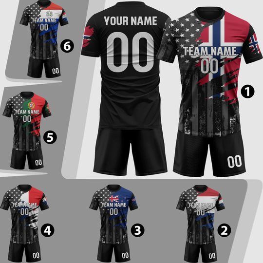 2026 Norway Soccer Jersey, Custom Men Women Youth Kid Team Uniform, Personalized Soccer Shirt And Shorts Name Logo Number Gift For Fans
