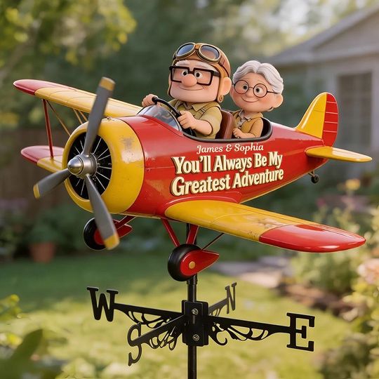 You're My Greatest Wind Spinners, Couple Weather Vane Decor, Cartoon Movie Garden Decor Gift